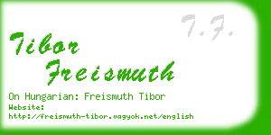 tibor freismuth business card